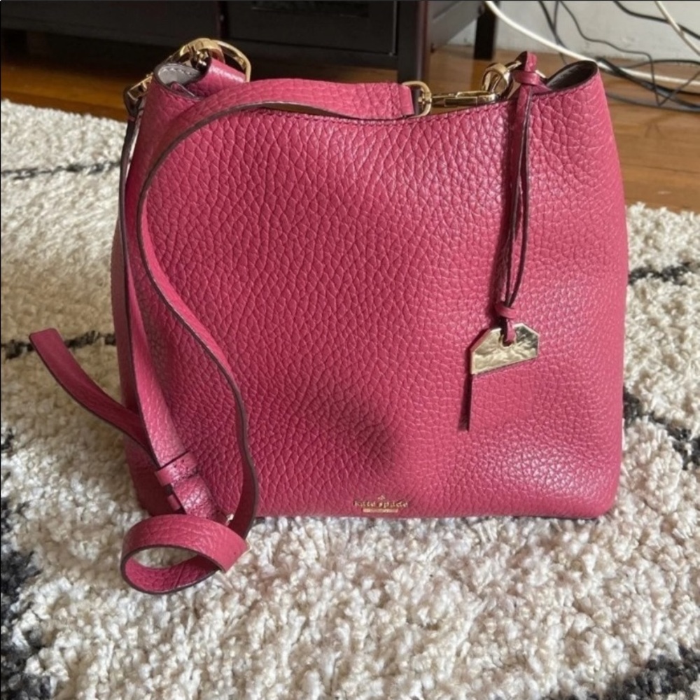 Kate spade pink pebbles leather shoulder bag